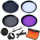 Kit Filtro 55mm UV, CPL, FLD, ND4