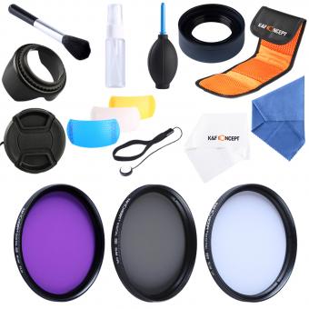 Filtros 58mm UV + CPL + FLD