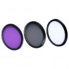 Kit Filtro 55mm UV, CPL, FLD
