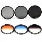 Kit Filtro 52mm ND2, ND4, ND8, Blu, Arancione, Grigio