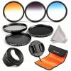 Filtros 58mm ND2 + ND4 + ND8 + Degradado Naranja + Azul + Gris