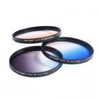 Super Kit filtros UV, Polarizador, FLD, graduados coloridos + itens de limpeza e proteção + bolso Filtros 