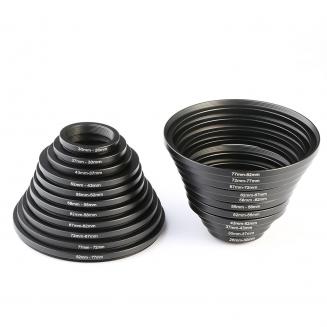 22 في 1 عدسة تصفية الخطوة حلقة مجموعة 11pcs تصعيد الطوق وأجهزة الكمبيوتر Setp أسفل الطوق