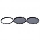 Kit Filtro 55mm UV, CPL, ND4, Arancio graduale, Blu, Grigio, Primo piano +4 +10, Stella 6