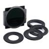 ND1000 kvadratfilter 100x100mm + metallhållare + 8 st adapterringar
