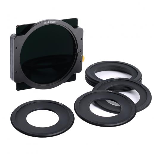 ND1000 kvadratfilter 100x100mm + metallhållare + 8 st adapterringar
