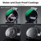 58 mm: n linssisuodatinsarja neutraali tiheys ND8 + ND64 + CPL pyöreä polarisaattori ammattikameran linssille, jossa on monikerroksinen