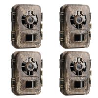 Fotopułapka 24MP * 1296P noktowizor, szerokokątny 120 ° * 0,2S wyzwalacz 2-calowa kamera leśna ekran, kolor martwego drewna 4 szt