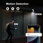 K & F Courtyard Light Camera WiFi-yhteys 700 lumenia 1080P PIR-laukaisin kaksisuuntainen ääni