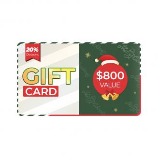 Gift Certificate: $800 Value - Can Use with Any Discounts