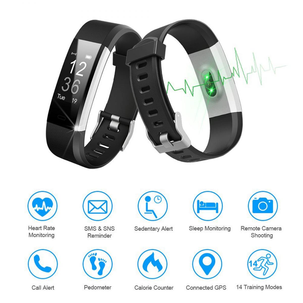 Fitness best sale band hr