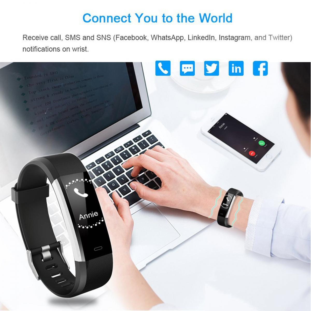 Smart hrm bracelet fitness sales tracker