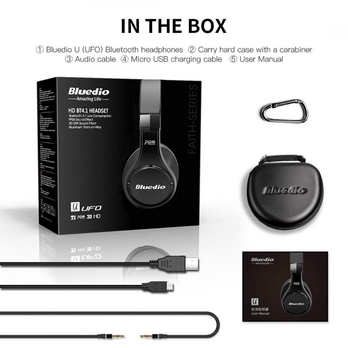 Bluedio U (UFO) Bluetooth Headphones OverEar Revolution/3D Sound