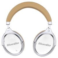 Fone de ouvido Bluetooth Bluedio F2 com cancelamento de ruído ativo - Branco