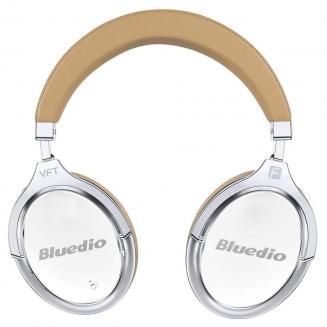 Fone de ouvido Bluetooth Bluedio F2 com cancelamento de ruído ativo - Branco