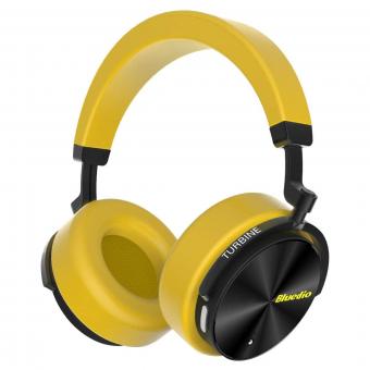 Bluedio T5 Active Cancelamento de Ruído Fones de Ouvido Bluetooth - Amarelo