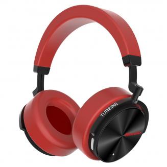 Bluedio T5 Active Noise Cancelling Bluetooth Headphones - Red