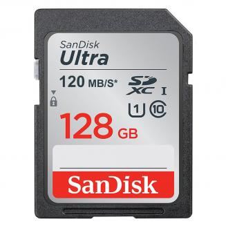 SanDisk Ultra 128GB SDXC UHS-I Card, C10 Up to 80MB/s SDSDUNC-0128G-ZN6IN