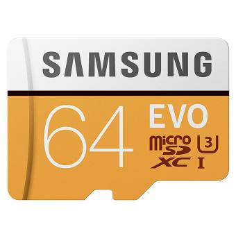 Samsung 64GB MicroSD EVO Memory Card 100MB/s U3