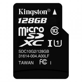 Kingston 128GB microSDHC Memory Card Class 10 UHS-I 80MB/s