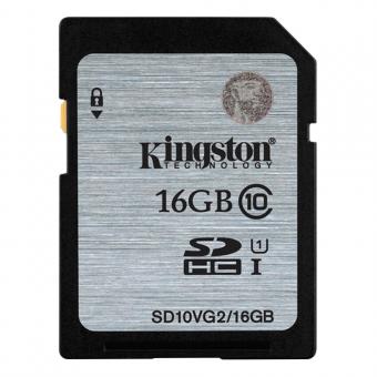 Kingston 16GB SDHC Memory Card Class 10 UHS-I 45R/10W
