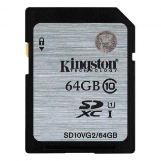 Kingston 64GB SDXC Memory Card Class 10 UHS-I 45R/10W