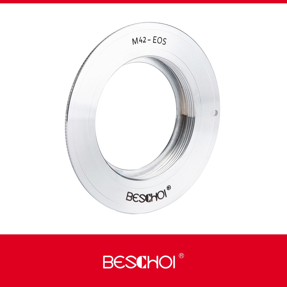 Beschoi M42 Lens to Canon EOS EF Mount Camera Body K&F Concept Lens Mount Adapter