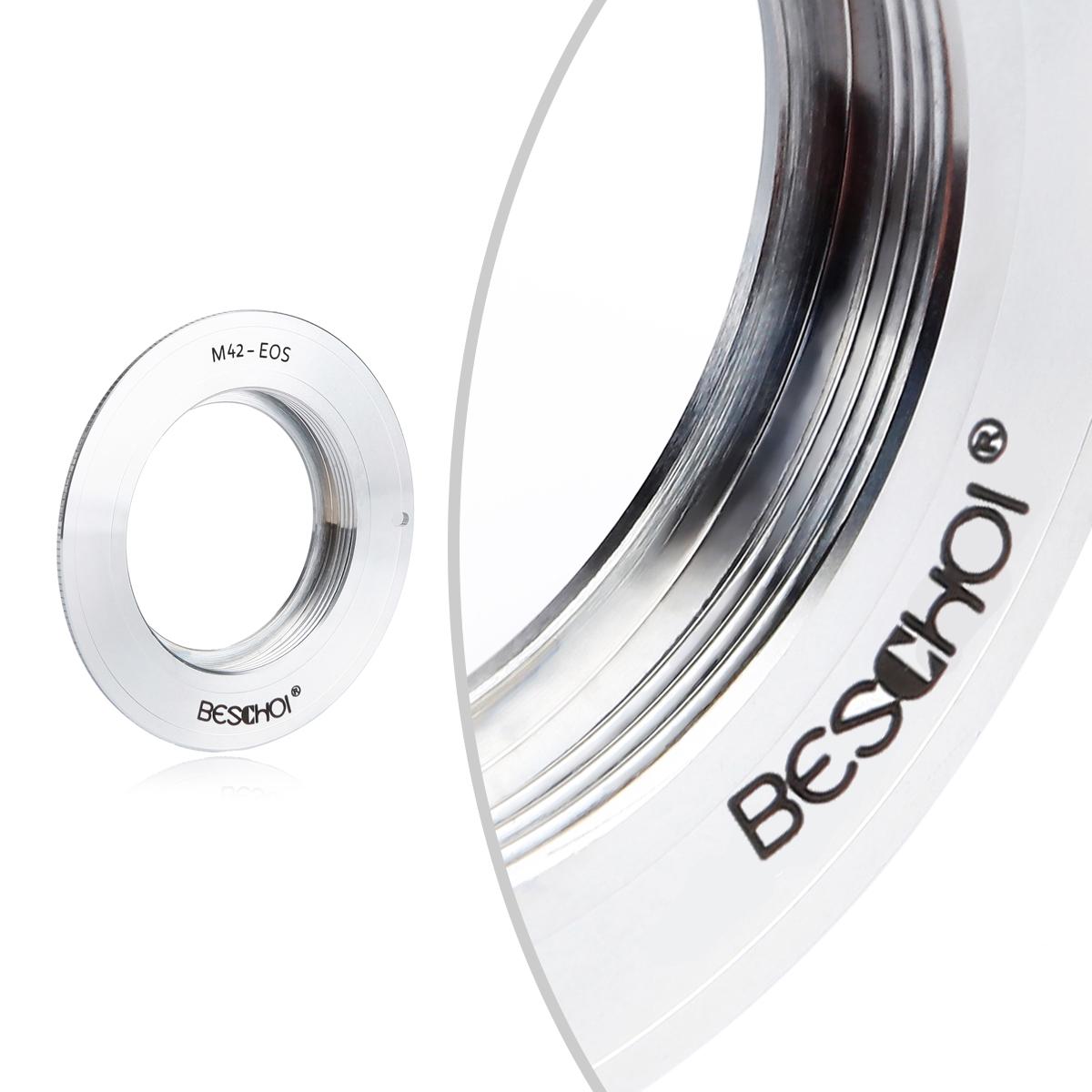 Beschoi M42 Lens to Canon EOS EF Mount Camera Body K&F Concept Lens Mount Adapter