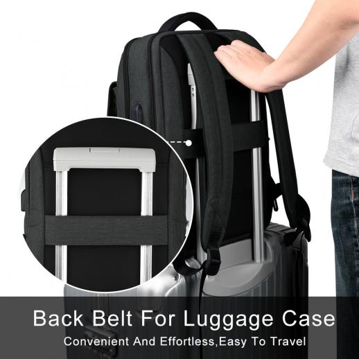 Designer Purple Backpack Rucksack External USB Charger Computer