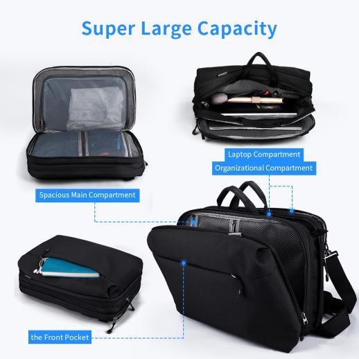Beschoi Convertible Backpack Laptop Shoulder Bag Messenger Bag Fits 15.6  Inch Laptop for Men/Women