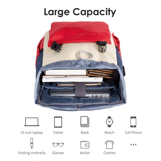 Large Capacity Canvas Black Backpack Light Simple Travel Bag Canvas  Backpack Student School Bag Canvas Student Zipper Backpack School Bag For