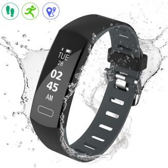 Fitness Tracker, Waterproof Activity Tracker with Step Counter Pedometer Watch, Sleep Monitor Calorie Counter, SMS/Call Remind, Slim Smart Bracelet for Kids Women Men