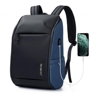 Mochila para laptop de 15,6 polegadas, bolsa grande antifurto para laptop à prova d'água com carregamento por porta USB, mochila elegante para trabalho e viagens de negócios