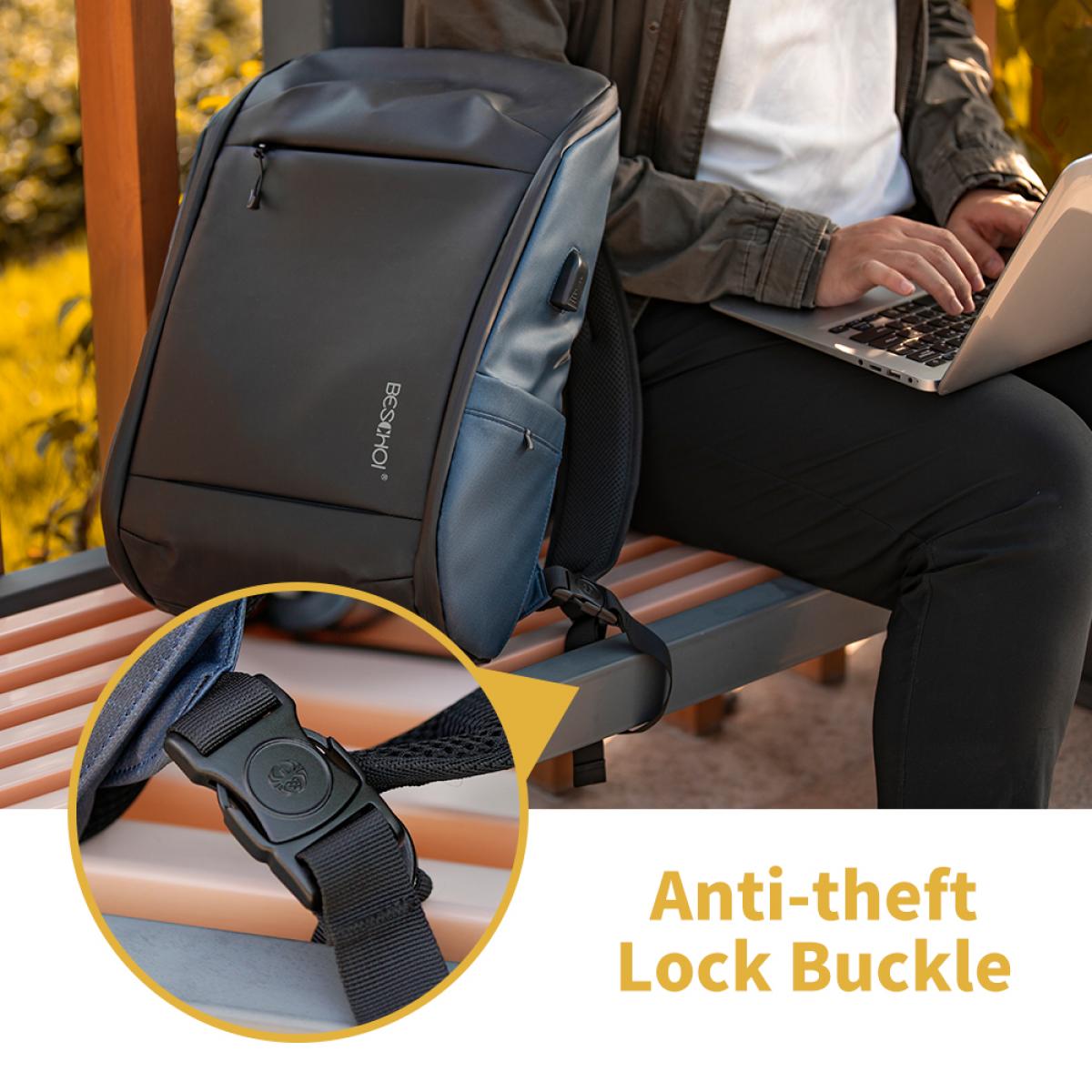 15.6 Inch Laptop Backpack, Large Waterproof AntiTheft Laptop Bag with