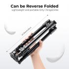 64"/1.6m Travel Tripod Lightweight Aluminum Compact Vlog Camera Tripod Flexible & Portable 17.6lbs/8kg Load with Portable, for DSLR Cameras O234A1+BH-36