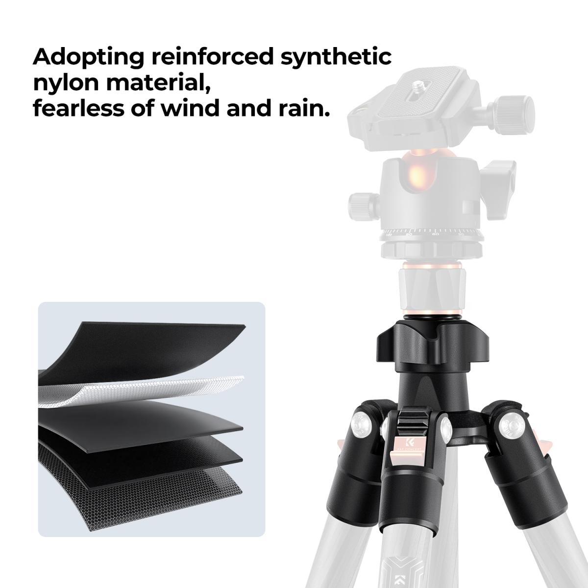 Lightweight Travel Camera Tripod 64"/1.63m Ball Head - KENTFAITH