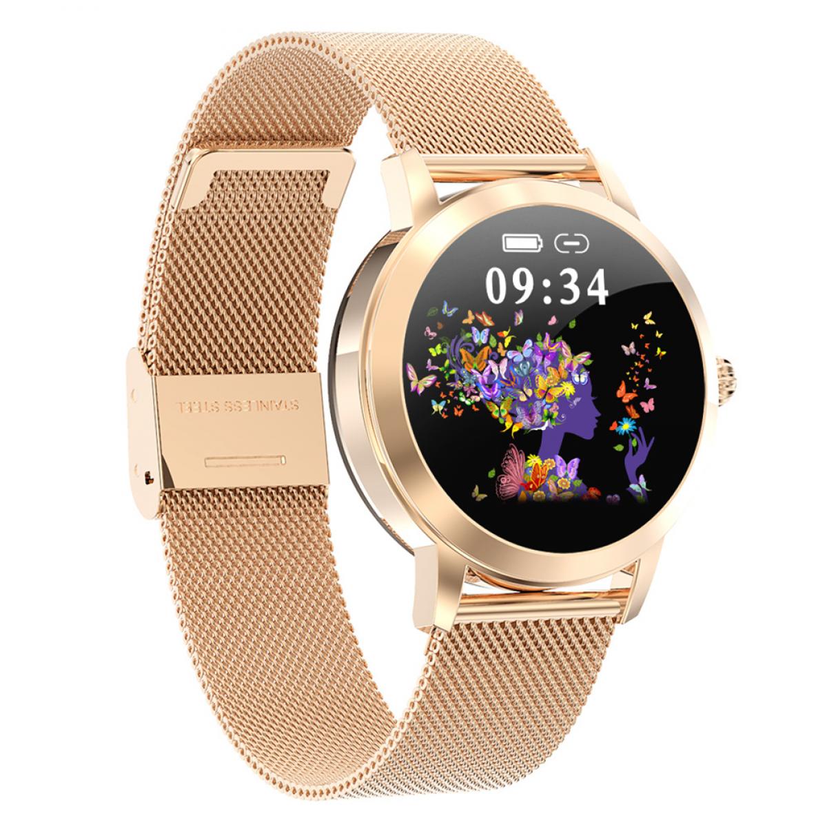 KW10 Women Smart Watch Lady Fitness Bracelet Smartwatch Clock IP68  Waterproof Heart Rate Monitor For Android IOS Sport Tracker-Golden -  KENTFAITH