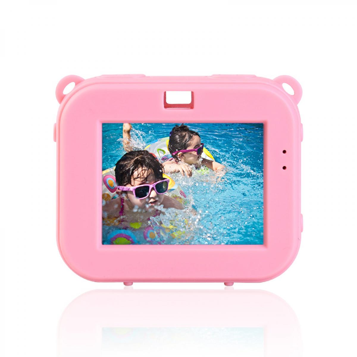 AT-G20B Kids Action Camera 1080P HD Video À Prova D 'Água Filmadora Esportiva Infantil, Cartão SD de 32GB (Rosa)