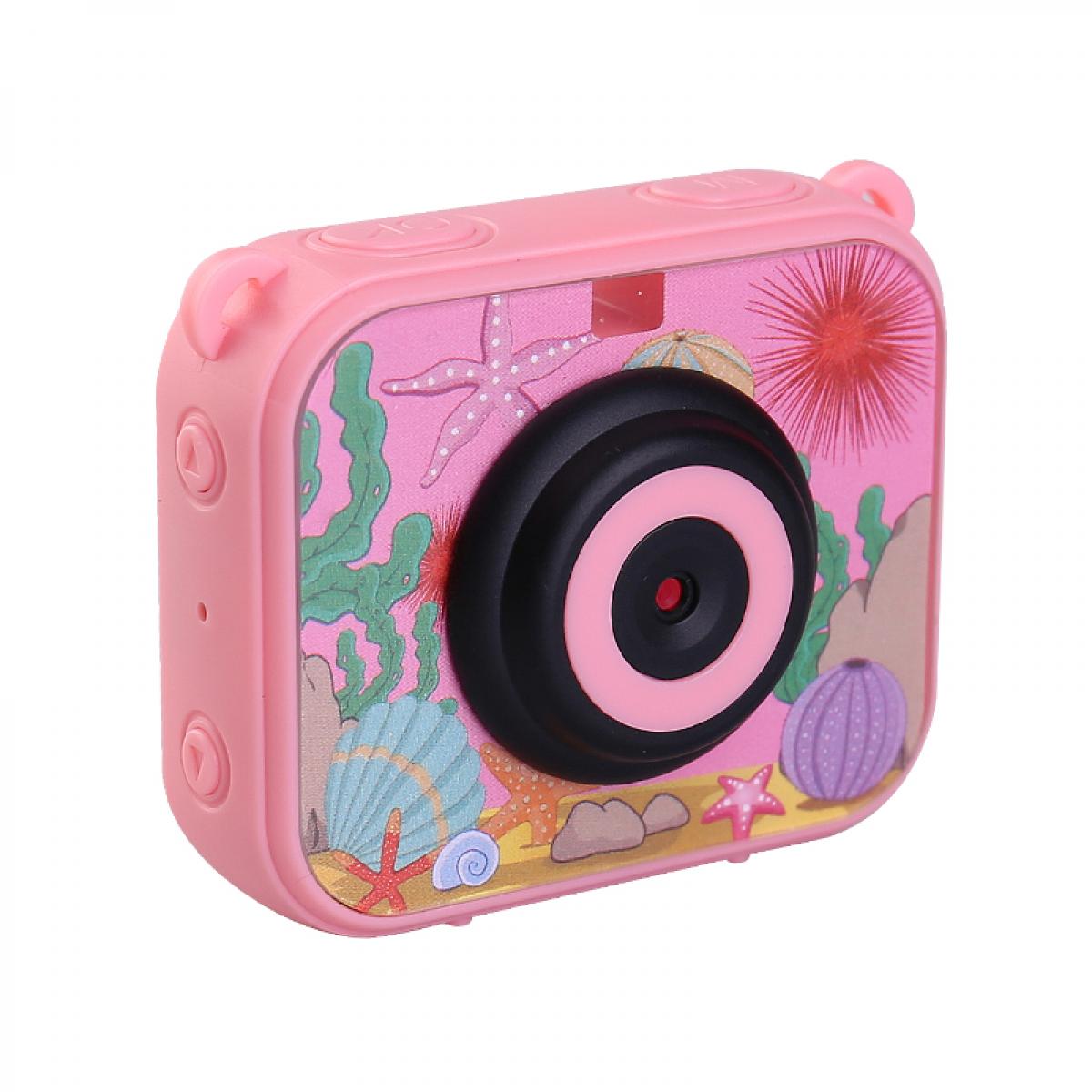 AT-G20B Kids Action Camera 1080P HD Video À Prova D 'Água Filmadora Esportiva Infantil, Cartão SD de 32GB (Rosa)