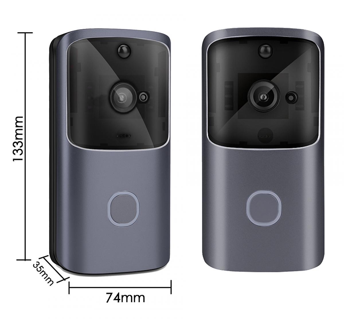M10S mini WiFi Smart Video Doorbell Camera, 720P HD Wireless Remote