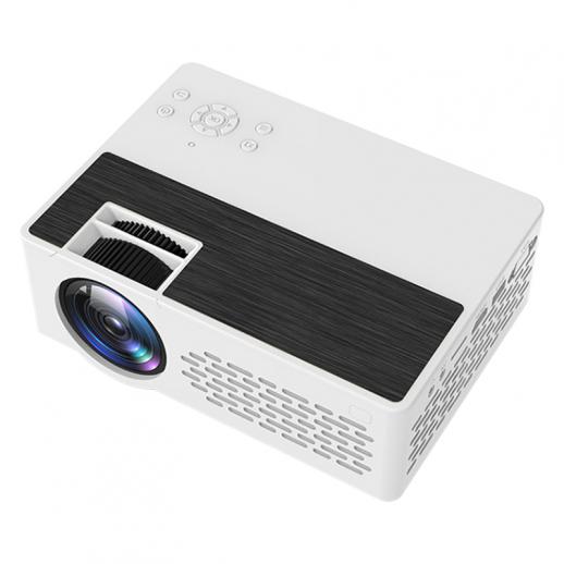J12 Mini Projetor Projetor de filme externo com tela de projetor de 100 polegadas, 1080P, compatível com bastão de TV, videogame, HDMI, USB, TF, VGA, AUX, AV [padrão do Reino Unido]
