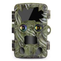 H8201 4K  Trail Camera Dual-Lens with Starlight Night Vision Wildlife Camera, Activated Game Camera for Hunting Outdoor Wildlife Monitoring