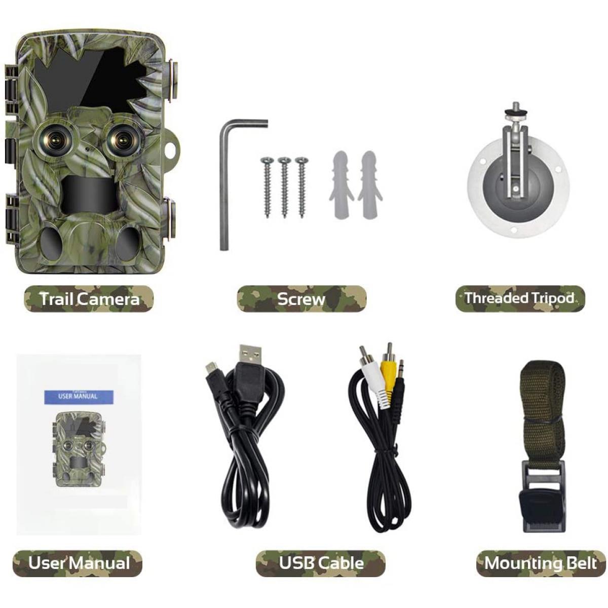 Best 4k Trail Camera Dual-Lens with Night Vision - KENTFAITH