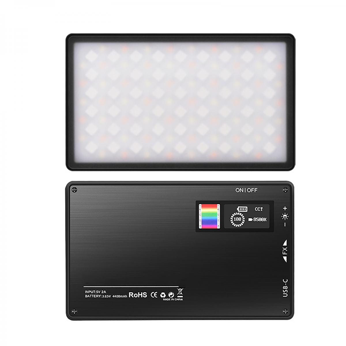 Luz de relleno de bolsillo cuadrada LED de temperatura de color dual, luz  de relleno de estudio portátil, CRI90+, regulable 2400K-6400K, batería