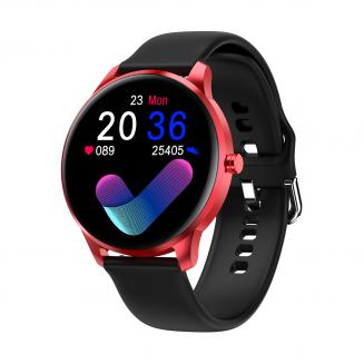 LW29 1.28" Amoled Smart Sports Watch Full Circle Full Touch Ultra-Thin Heart Rate Blood Pressure Blood Oxygen Multi Sports Modes IP68 Waterproof Red