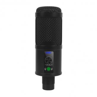 USB Microphone Kit 192K24Bit Cardioid High Sampling Rate With Desktop Cantilever Bracket for PC Game Professional Voice Recording Karaoke