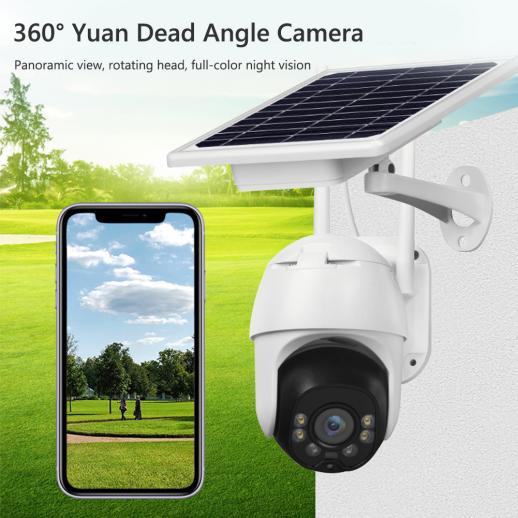 Solar Energy Camera Night Vision Security Wireless Outdoor Support 64GB SD card 