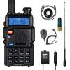 BF-UV5R (third generation UV-5R) 5W dual-band two-way radio (136-174MHz VHF and 400-520MHz UHF) 1800mAh long battery life (USB connector)