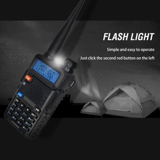 BAOFENG UV-5R+PLUS RED 5W 1800MAH UHF DUAL-FREQUENCY TWO-WAY RADIO  WALKIE-TALKIE