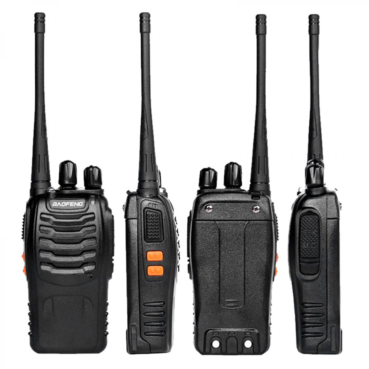 Baofeng BF-888S 16-Channel UHF 400-470MHz Walkie Talkie Pair 2-Way FM Radio  Rechargeable Transceiver 3 Kilometer Range